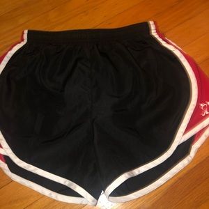 black with red USA field hockey shorts
